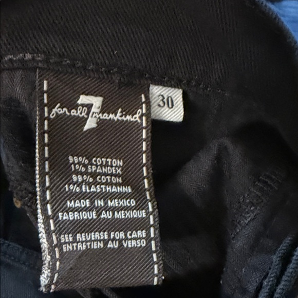 7 For All Mankind Black Women's Jeans - Picture 3 of 4